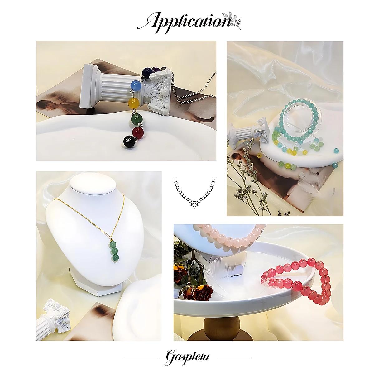 Kit de fabrication de bracelets en perles de cristal, 24 couleurs, 8mm, 360/480/720 pièces, perles r