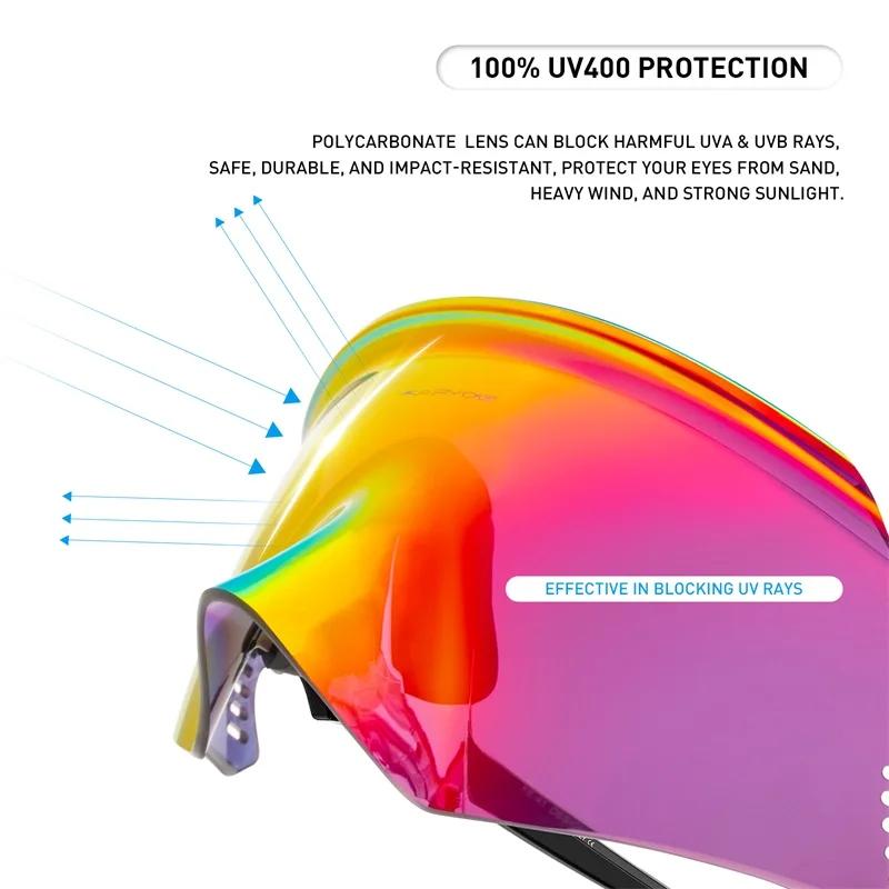Kapvoe lunettes de soleil de vélo de route chaude Protection UV400 lunettes de cyclisme hommes femme