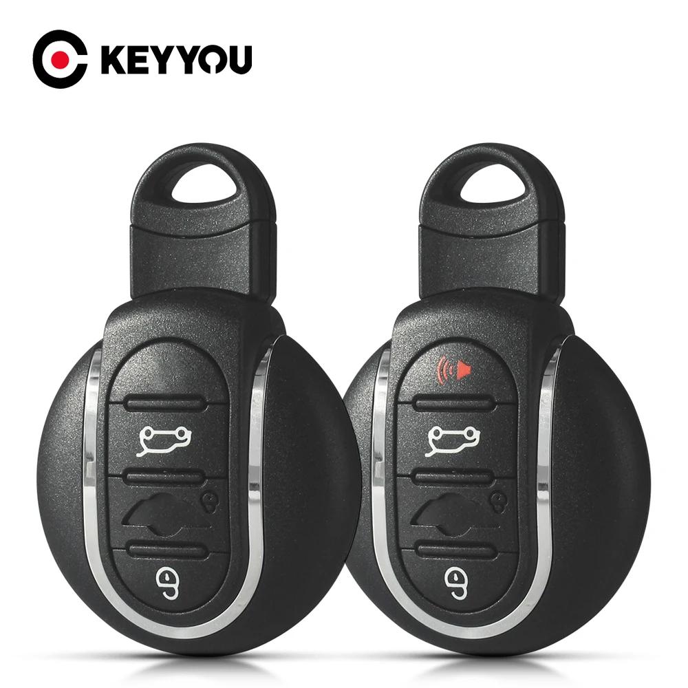 KEYYOU 3/4 boutons porte-clé de voiture télécommande intelligente couverture pour BMW Mini Cooper F5
