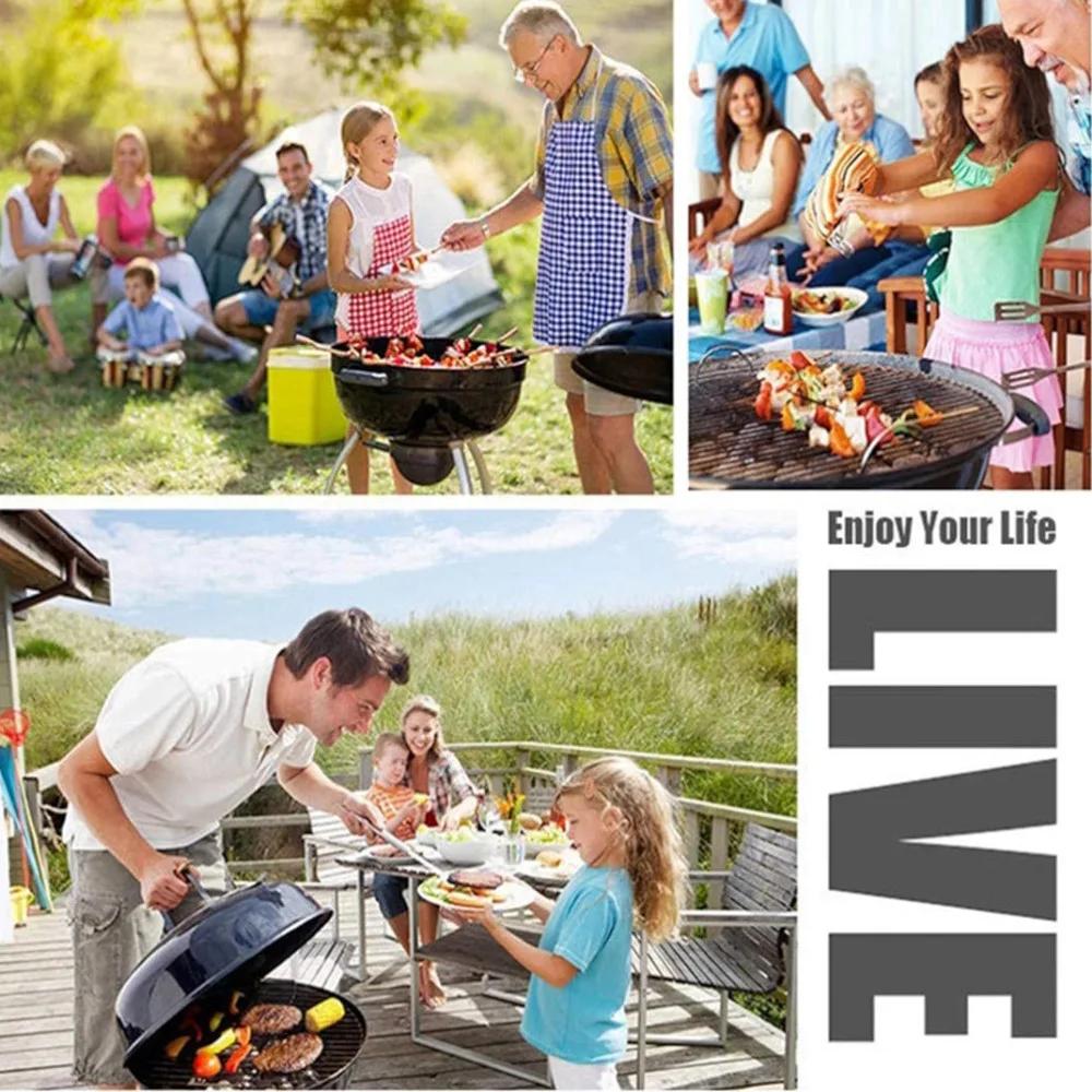 Bâton de rôti réutilisable pour barbecue, fourcommuniste plates en acier inoxydable, gadgets de piqu