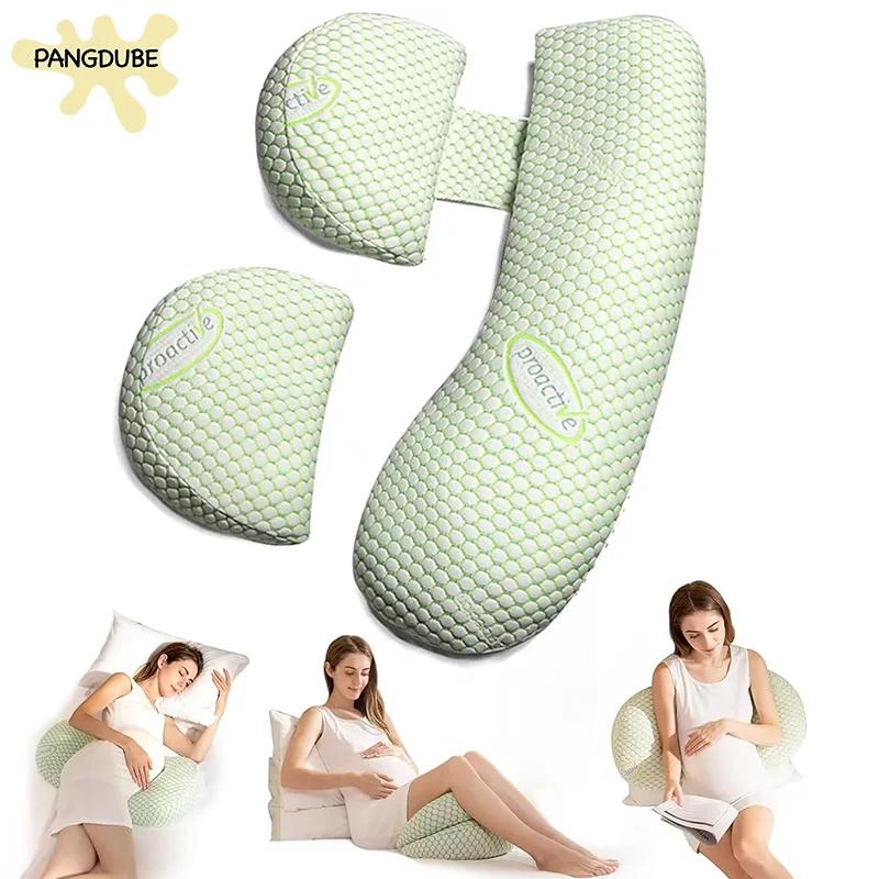 PANGDUBE oreiller de grossesse multifonctionnel pour femmes enceintes oreiller enceinte coussin d'al