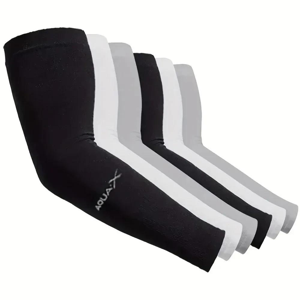 3 paires de manchons solaires UV pour bras – Protection respirante, utilisations pour la conduite, l
