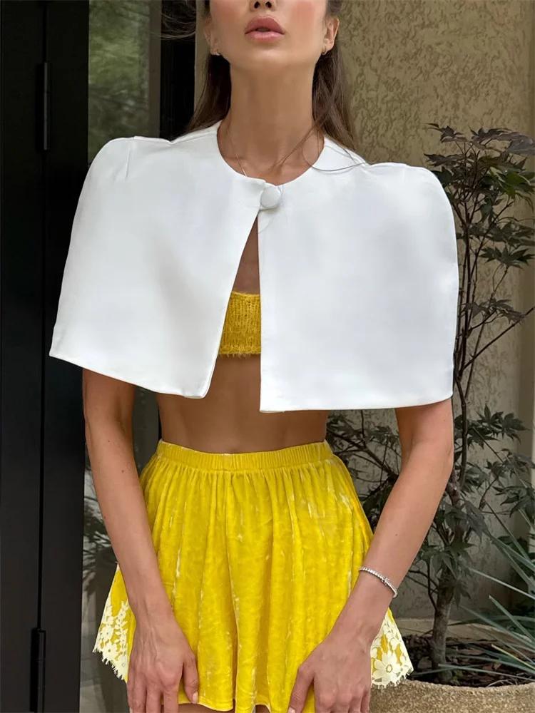 Tossy été mode réservoirs couvrir pour les femmes Patchwork trajet Cardigan haut court vêtements fem