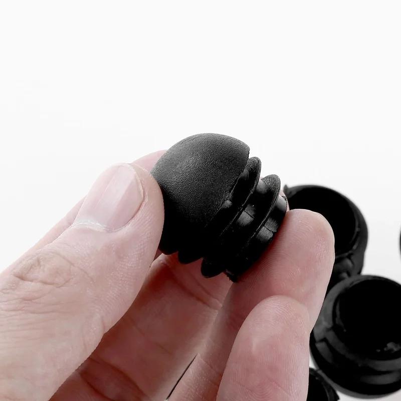 Bouchon de Tube rond en plastique 16-50mm, 12 pièces, embouts de tuyau antidérapants, pied de chaise