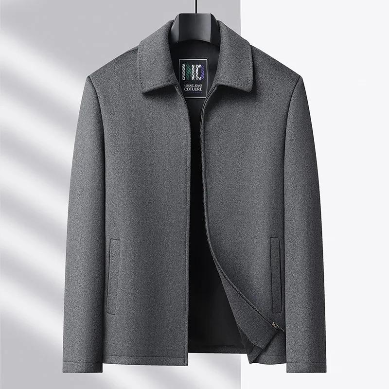 Veste de direction en laine pour hommes, haut de gamme, à la mode, cool, polyvalente, tendance et dé