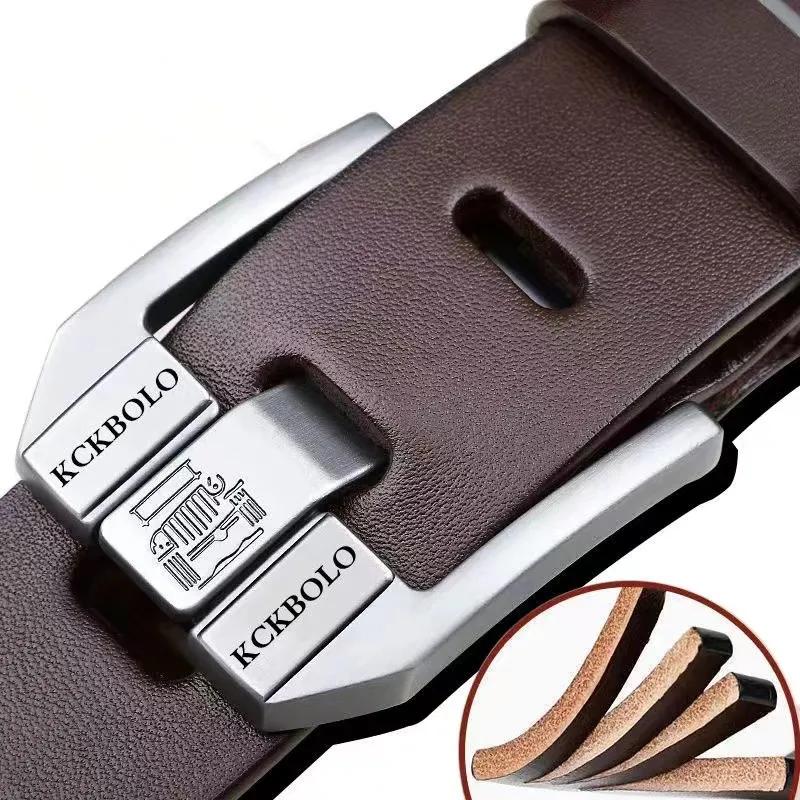 Ceinture pour hommes de haute qualité à la mode en cuir véritable bussines femmes ceinture et messie