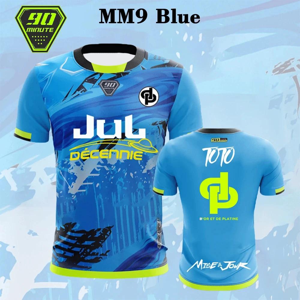 Jersey 90 Minute Mm9 vêtements de rue pour hommes imprimé en 3d T-shirt respirant à séchage rapide h
