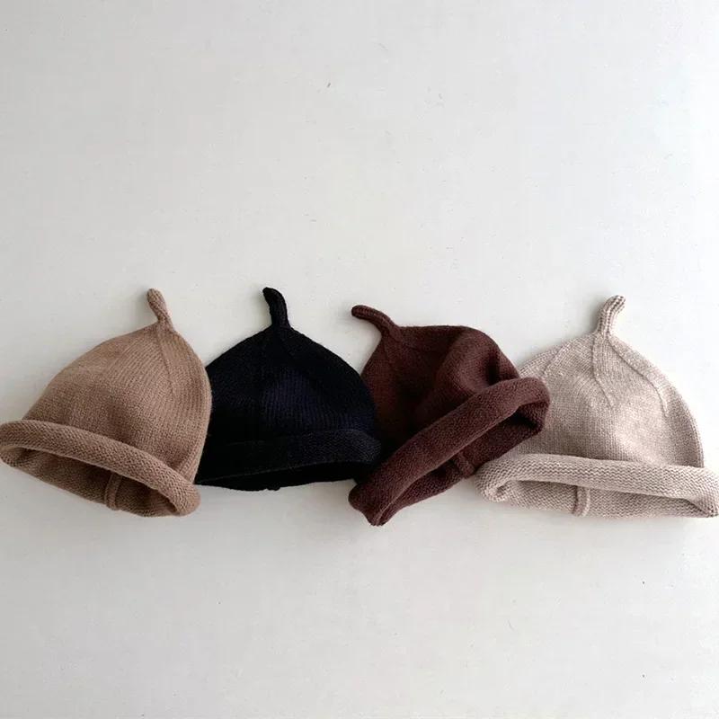 Chapeaux d'hiver pour enfants, pour nouveau-nés garçons, Bonnet en Crochet, casquette pour petites f