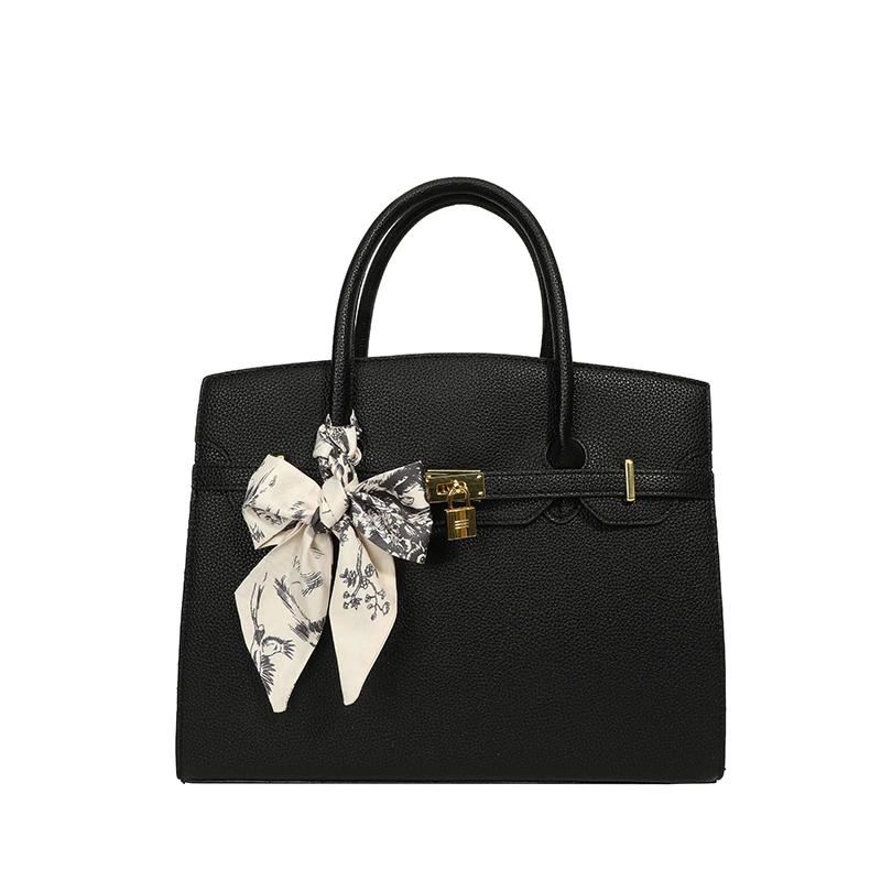 Sac bandoulière élégant et classique en cuir pour femme 2026 – Grand sac à main messager de luxe de 