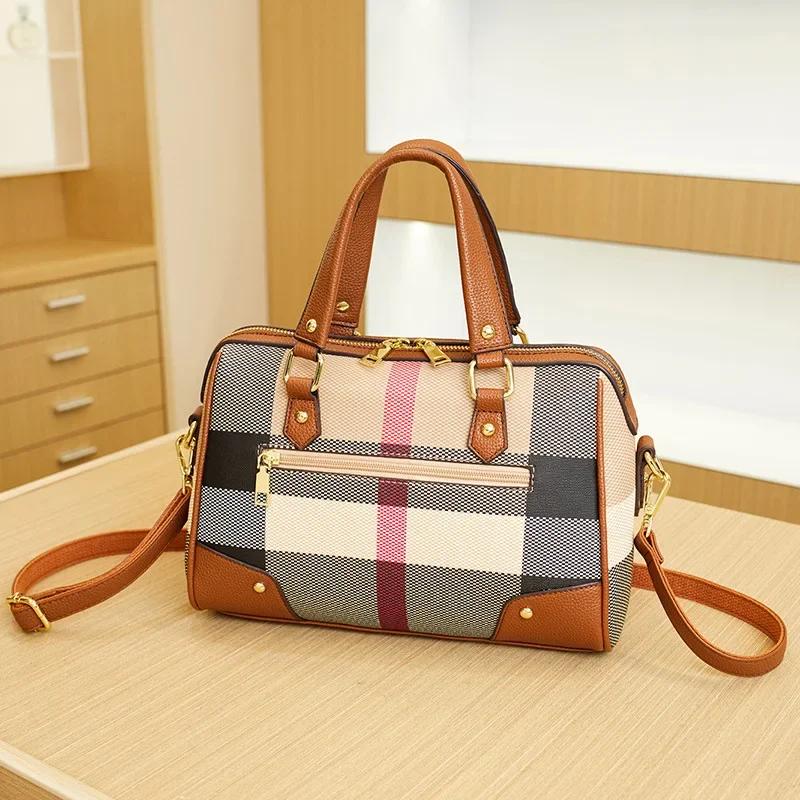 Sac à langer en cuir haut de gamme pour femmes, style classique, design parisien, décontracté, simpl
