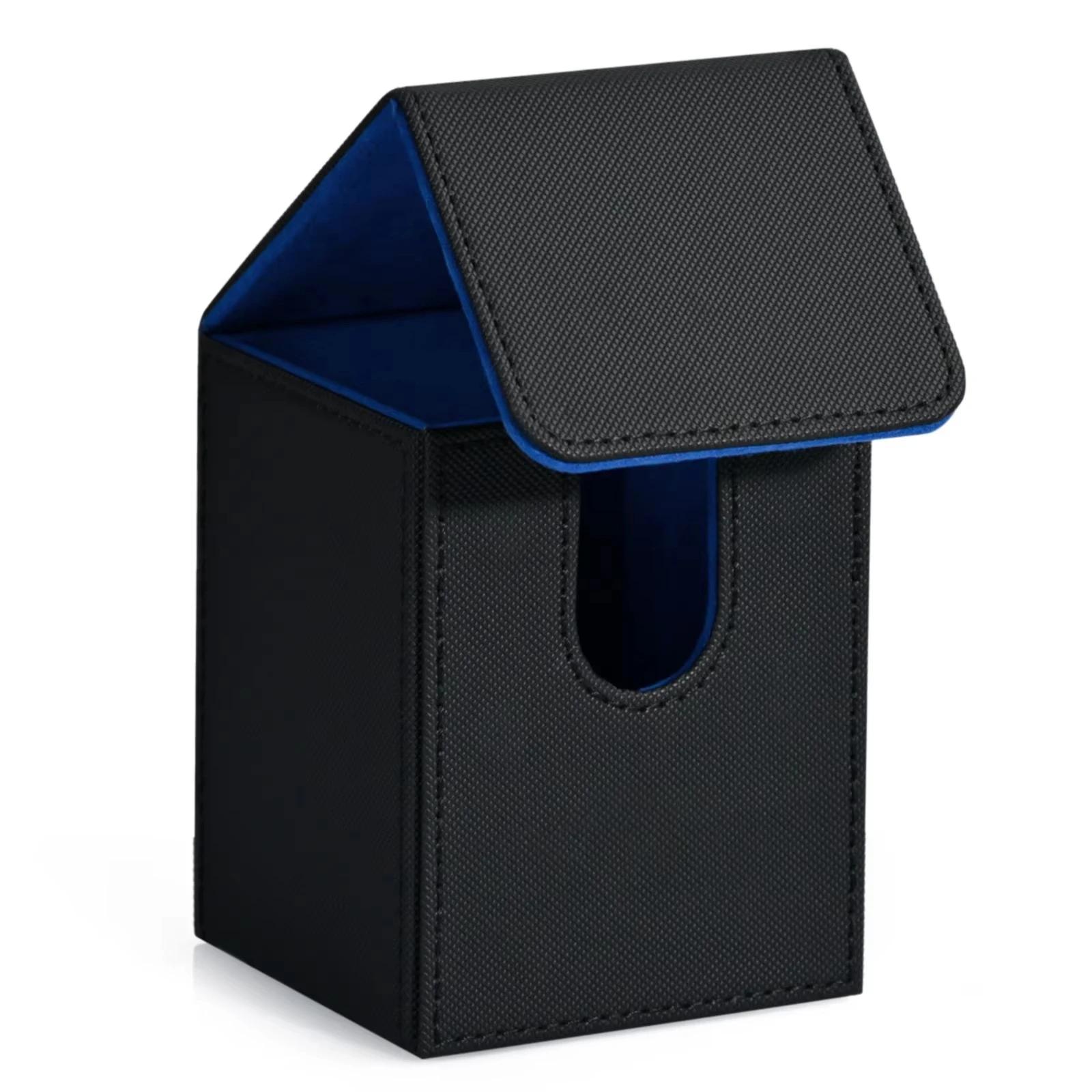 Boîte de jeu de cartes, boîte de rangement de cartes contient plus de 100 cartes à manches simples, 
