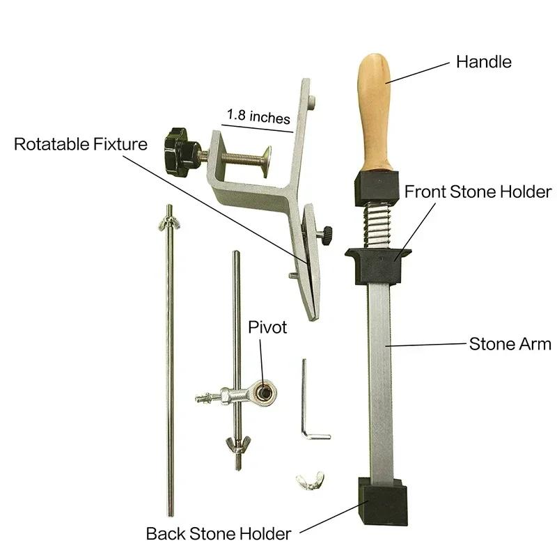 Affûteur de couteaux professionnel, pierre à aiguiser diamantée, Outils de cuisine