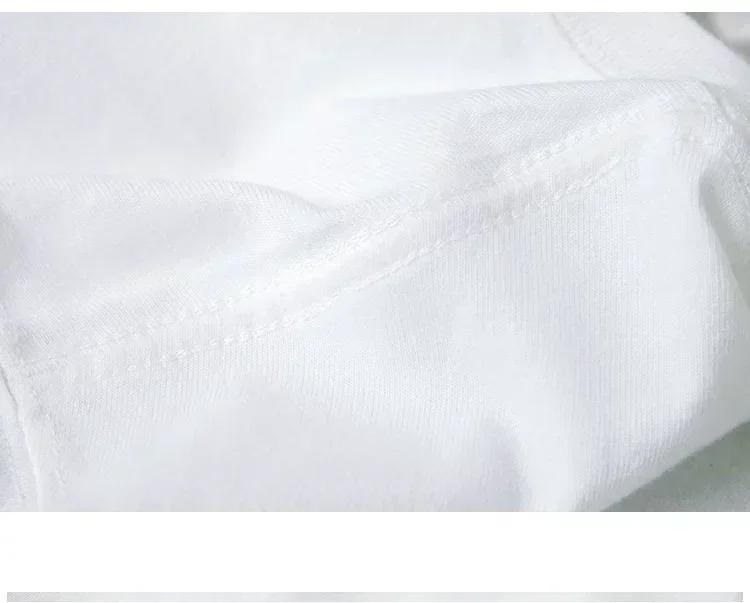 Graphique col rond pur coton haute rue nouvelles femmes imprimé T-shirt à la mode marque ample décon