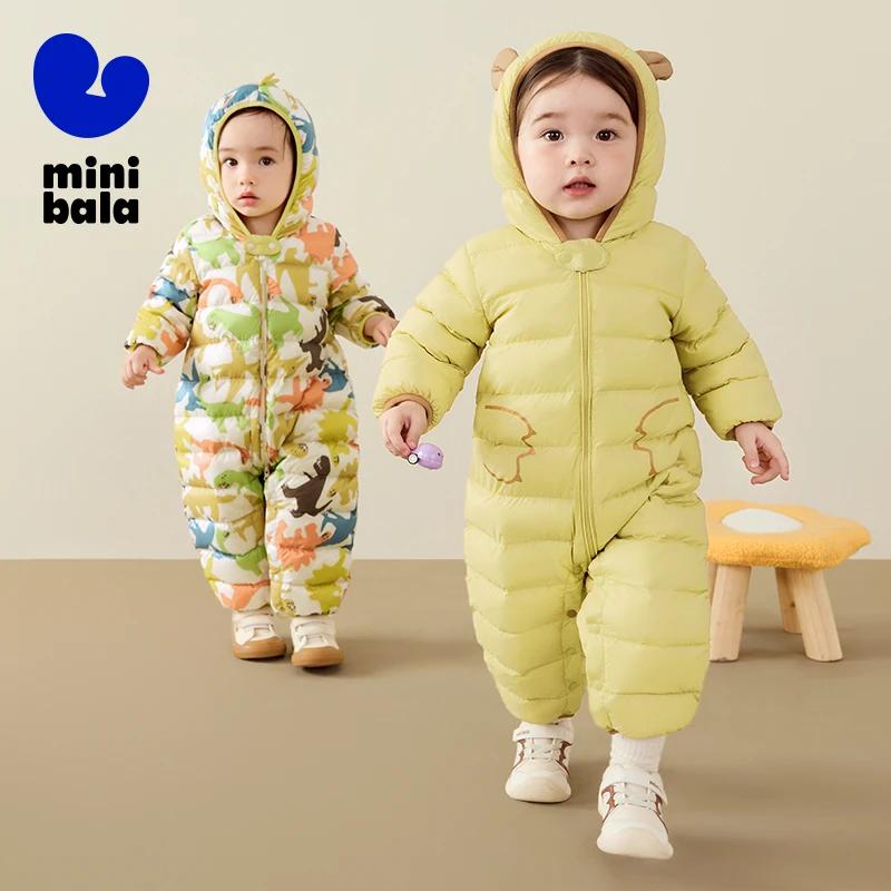 Mini Bala enfants vers le bas barboteuse hiver coupe-vent imperméable mignon combinaison chaude
