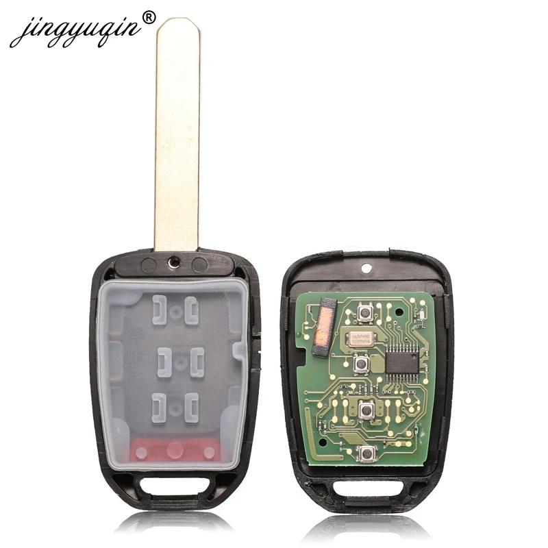 Jingyuqin 2/3/4 BTN clé de voiture Fob PCF7961 puce télécommande porte-clés pour Honda 2013-2015 CRV
