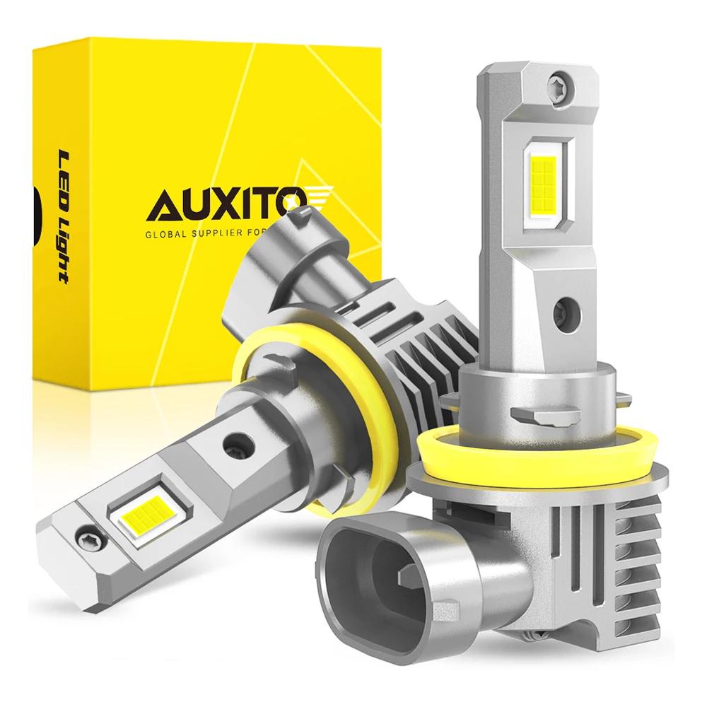 AUXITO 2 pièces sans ventilateur H11 H8 H9 9005 HB3 LED 360 °   Éclairage phare ampoule Auto antibro