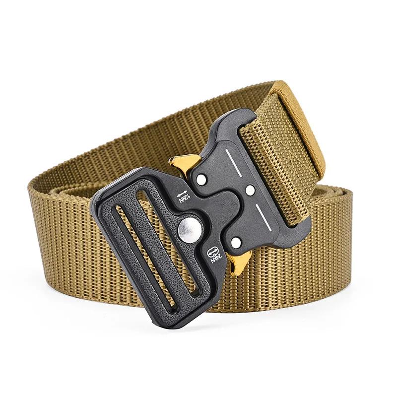 1 Pcs Alpinisme En Plein Air Multifonctionnel Tactique Nylon Toile Tissé Pantalon Ceinture