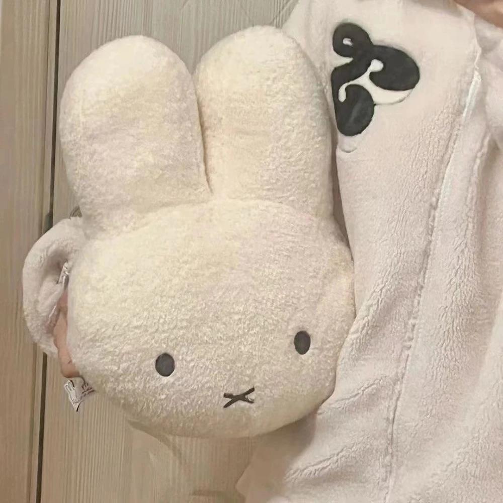 Kawaii Miffy mignon oreiller en peluche dessin animé lapin ajouter coton haute qualité ménage chambr