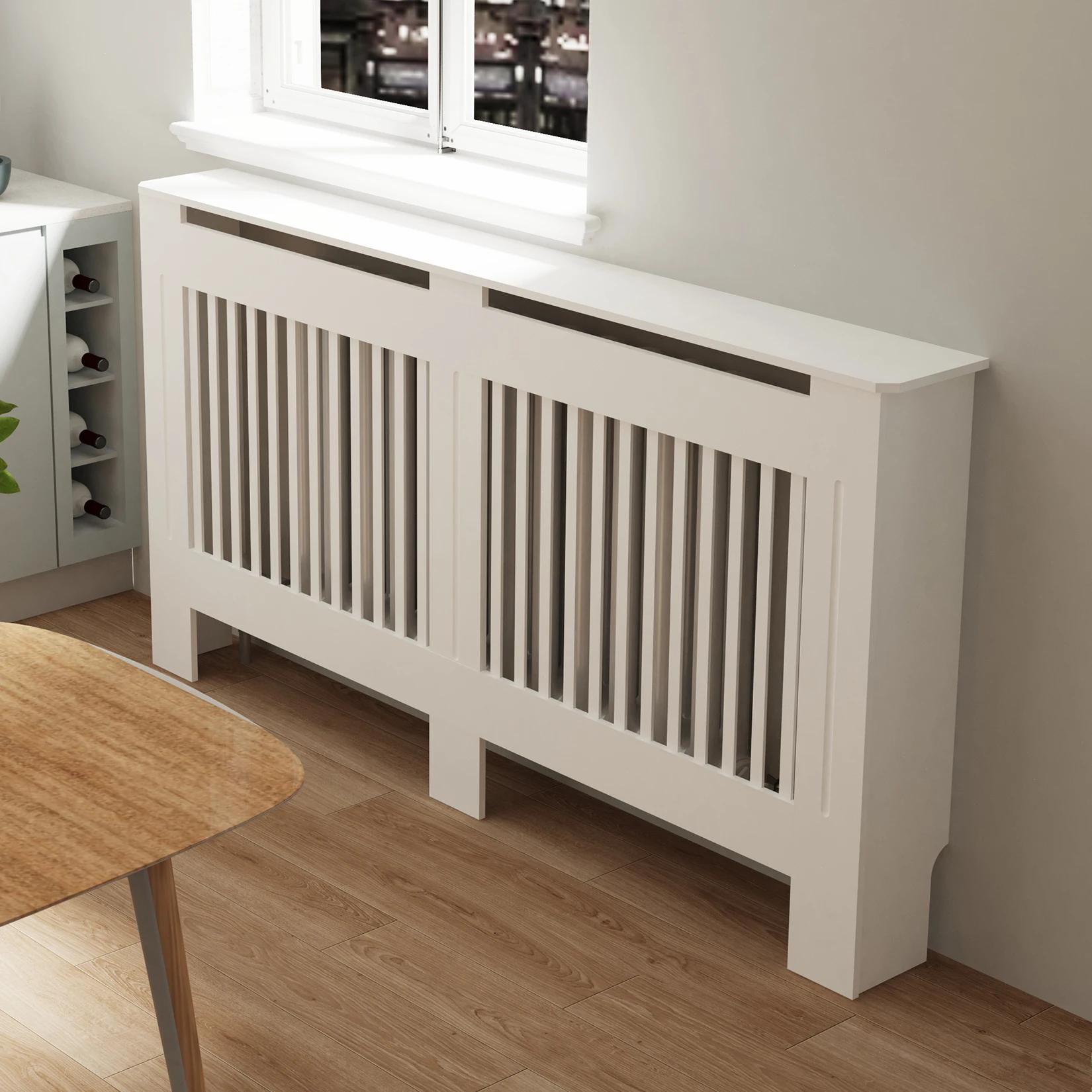 Couvercle de radiateur Super haut de 100CM, étagère à gril solide, armoire en MDF, Style moderne Ver