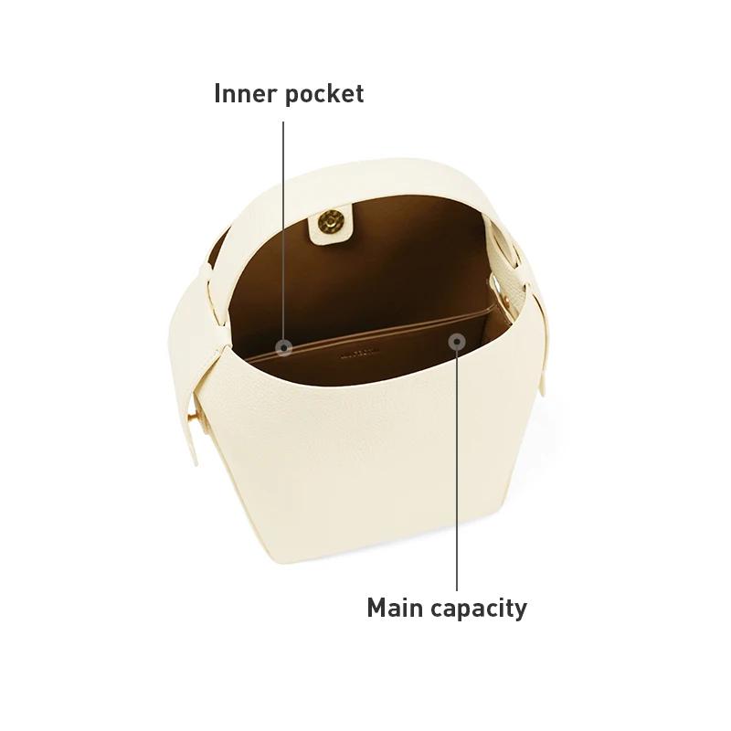 LA FESTIN marque originale en cuir véritable dames sac à main épaule sac à bandoulière Portable sac 