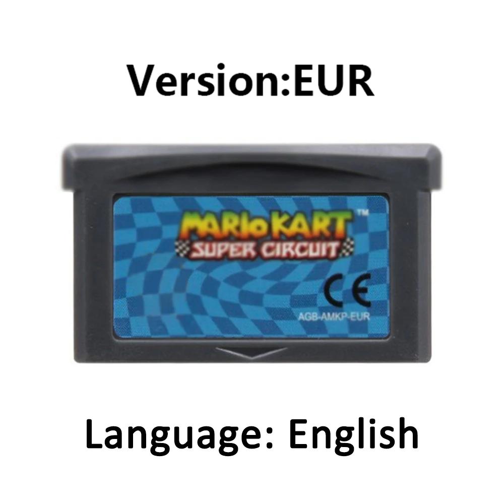 Cartes de jeux Mario GBA, Version européenne et américaine, cartouche de jeu GBA, Console de jeu vid