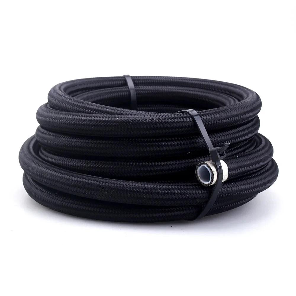 Tuyau de course universel 1M/3M/6M AN4-AN12 tressé tuyau de frein en PTFE ligne d'huile de carburant
