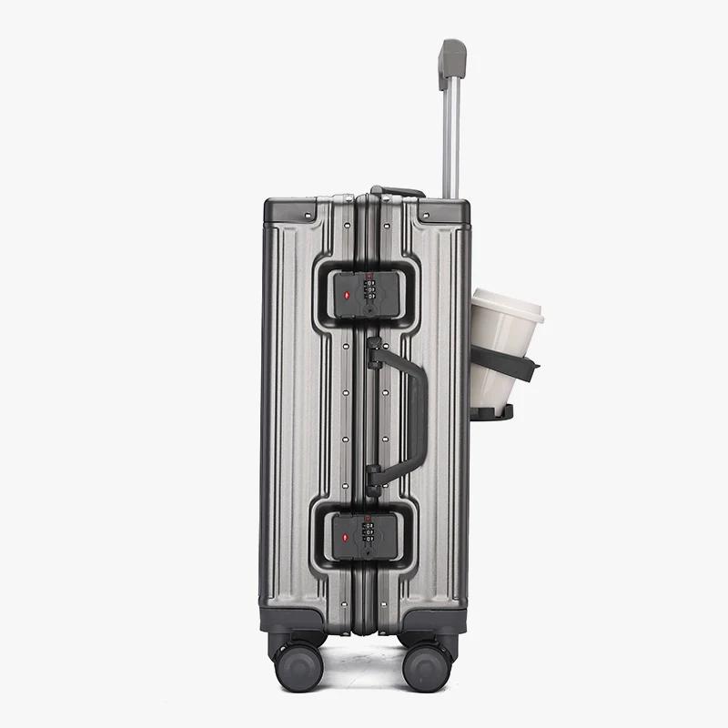 Valise pour homme 2026 Nouvelle valise à roulettes grande capacité, robuste et durable, avec fermetu