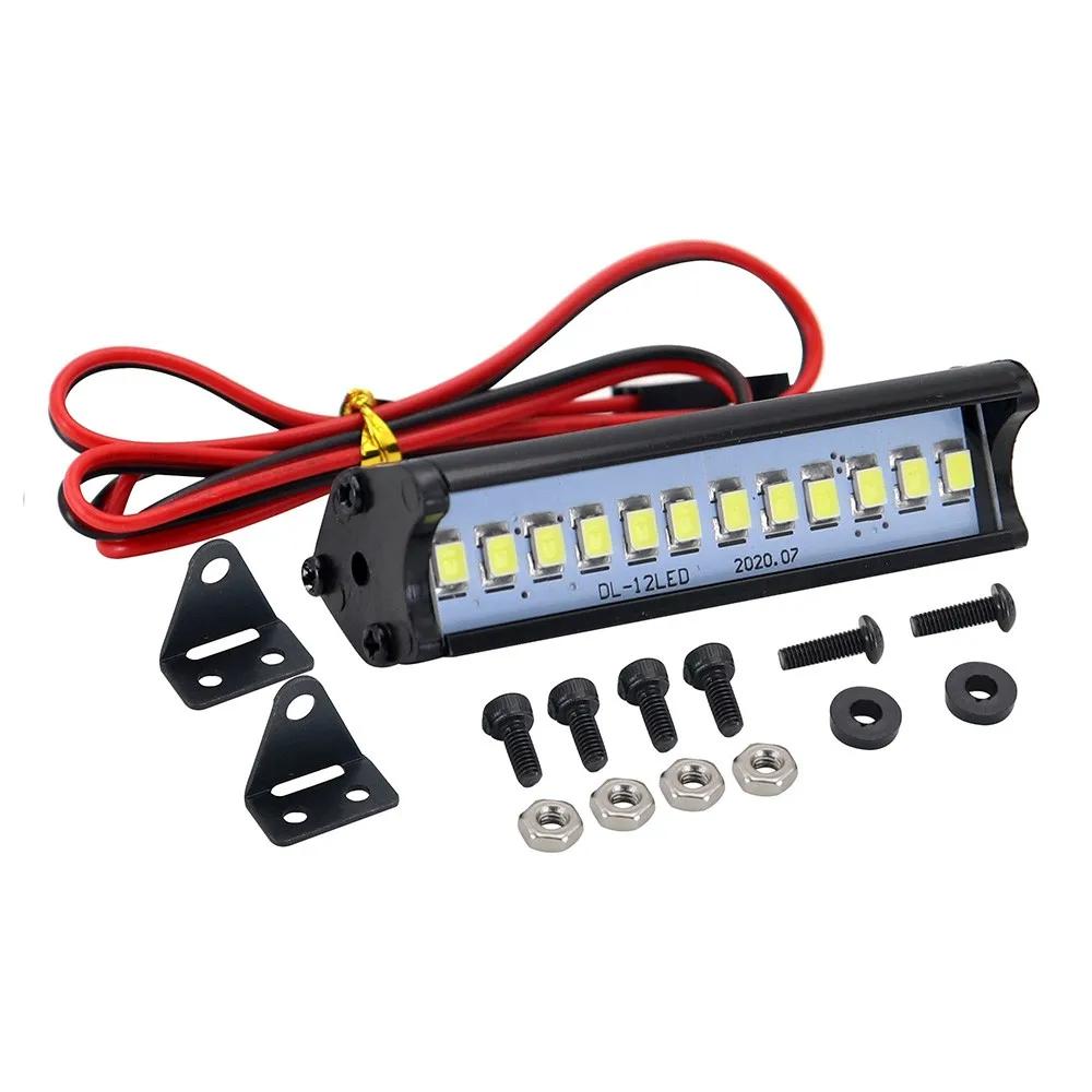 Barre lumineuse Led pour toit de voiture Rc, projecteur 53-149mm pour 1/10 Trxxas Trx4 Defender Trx6