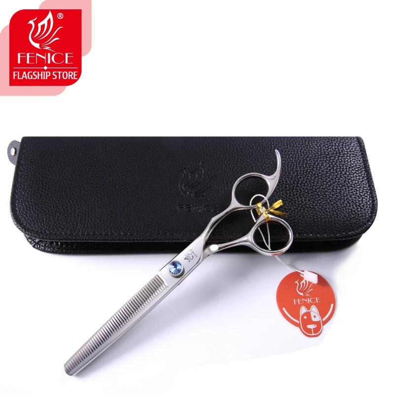 Fenice 7.0 7.5 pouces ciseaux amincissants professionnels pour animaux de compagnie japon 440c acier