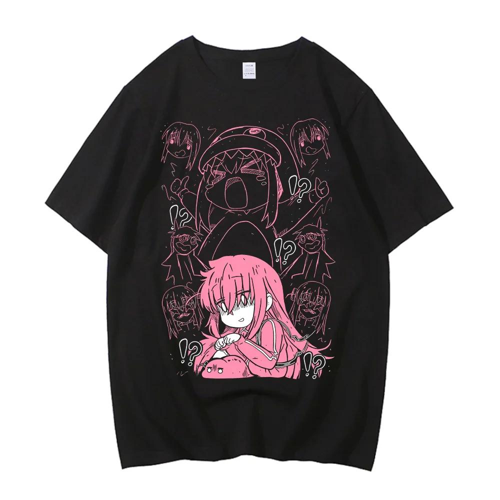 BOCCHI THE ROCK-T-shirt à Manches Courtes en Coton, Streetwear Décontracté de Haute Qualité, Unisexe