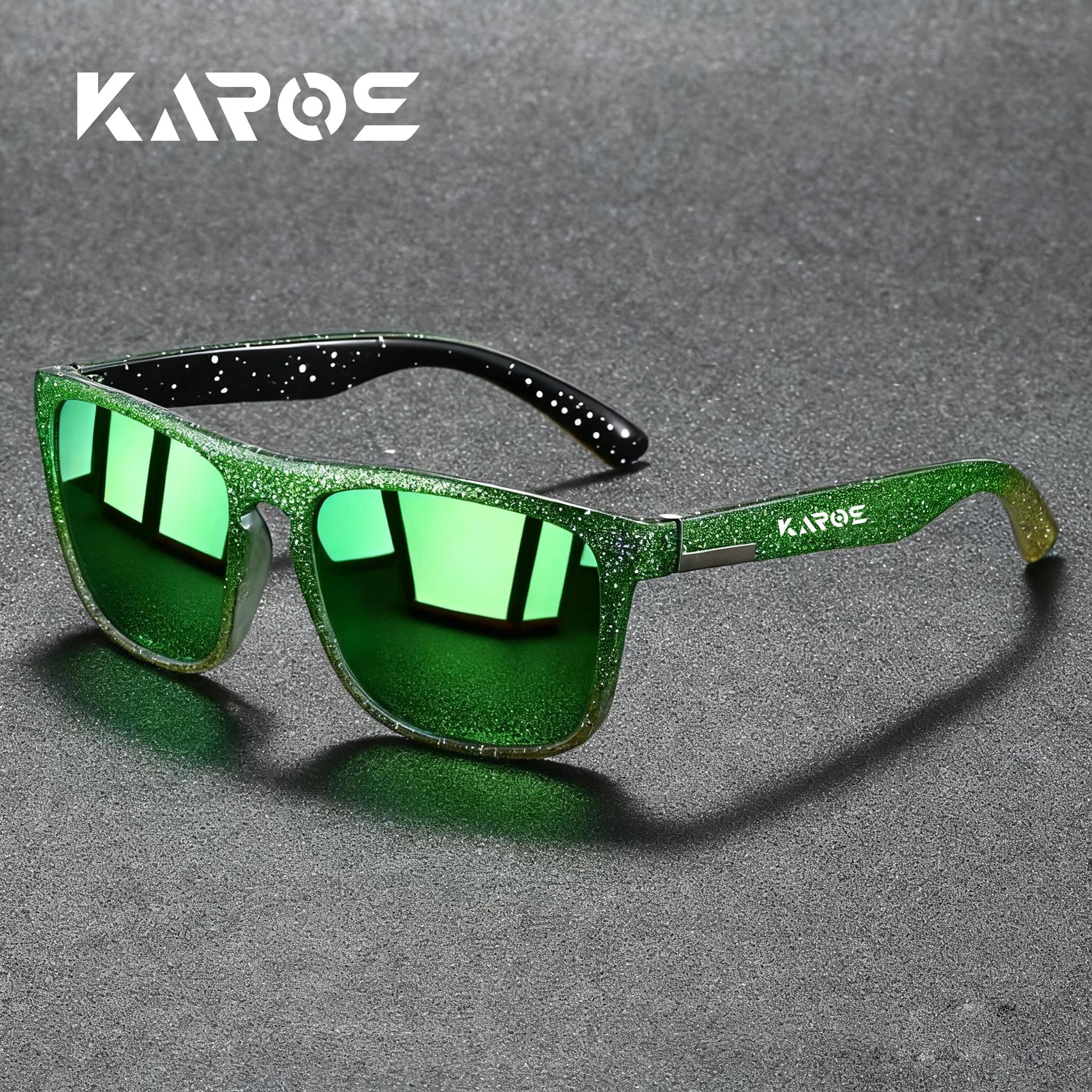 KAROS Lunettes de soleil polarisées de style rétro avec filtre UV400, construction durable pour homm