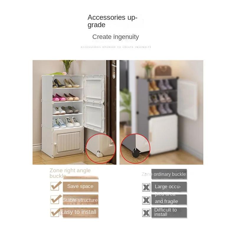 Meubles de maison pliants pour chaussures T1, armoires de salon simples, organisateurs de stockage d