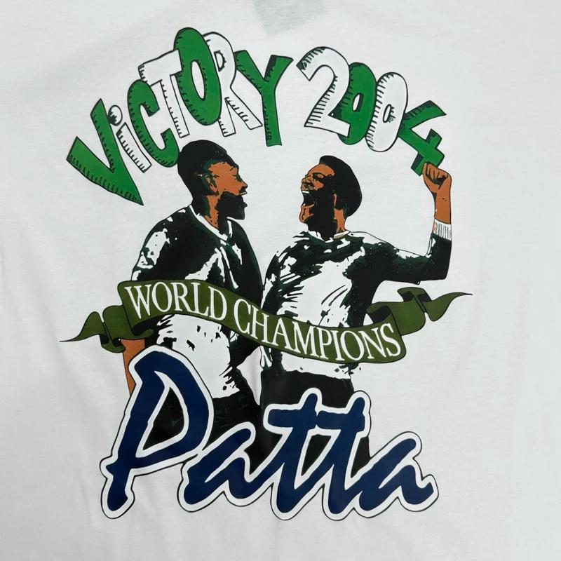 T-shirt PATTA de haute qualité, mode américaine, photo réelle, pour hommes, femmes, couple, haut à m