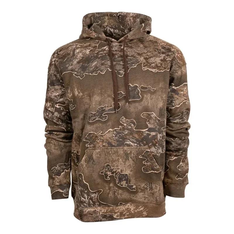 Sweat à capuche graphique camouflage chasse de cerf pour hommes, vêtements 3D Hunter forêt imprimé c