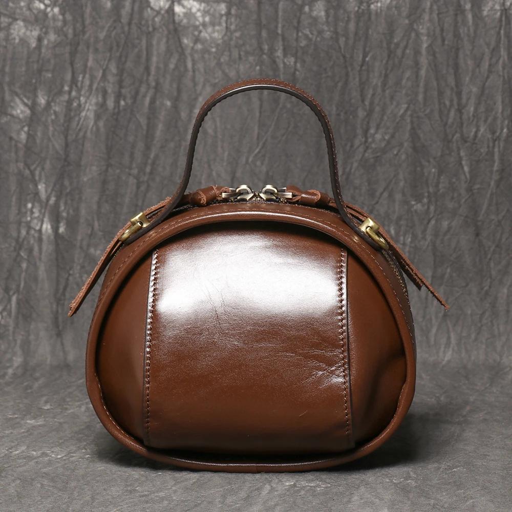 LUOKIR – sac à bandoulière en cuir véritable pour femmes, couche supérieure en peau de vache, sac à 