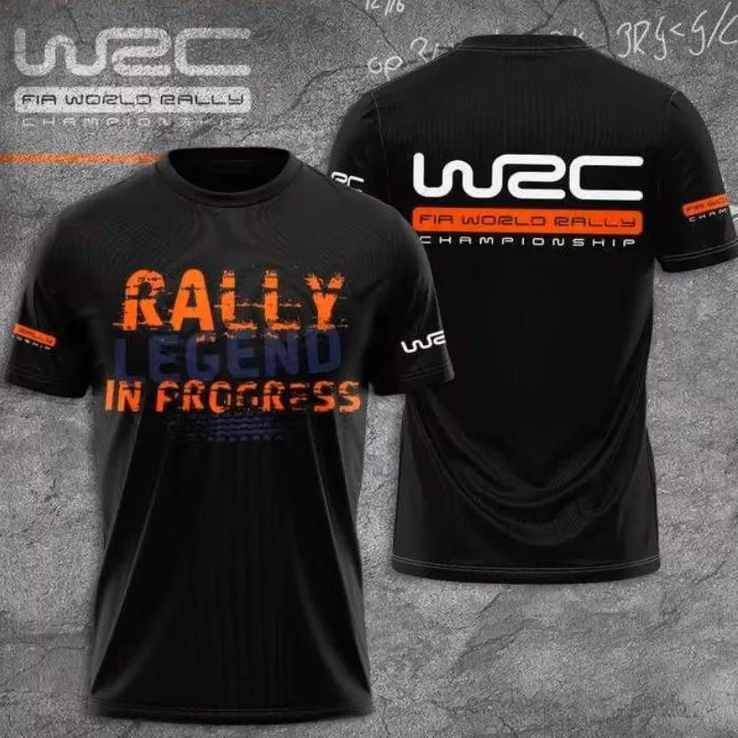 T-shirt de sport respirant pour hommes, imprimé 3D, pour fans de rallye et de course en équipe en ex