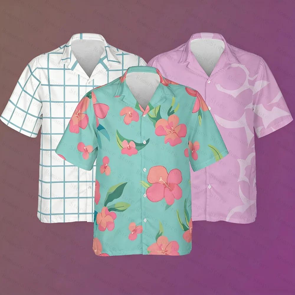 Chemise Hawaïenne 2026 inspirée du chasseur, chemise Hawaïenne pour jeunes, chemise de cosplay Abby 