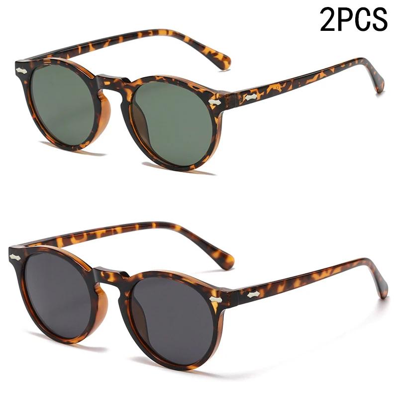 2 pièces nouveau Style de lunettes rétro rondes mode Mita lunettes de soleil lunettes de soleil pers