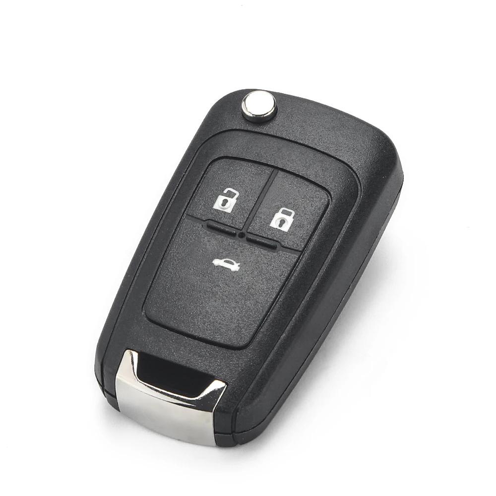 KEYYOU 10 pièces 2/3/4/5 boutons boîtier à distance Fob couverture rabat pliant clé coque vierge pou