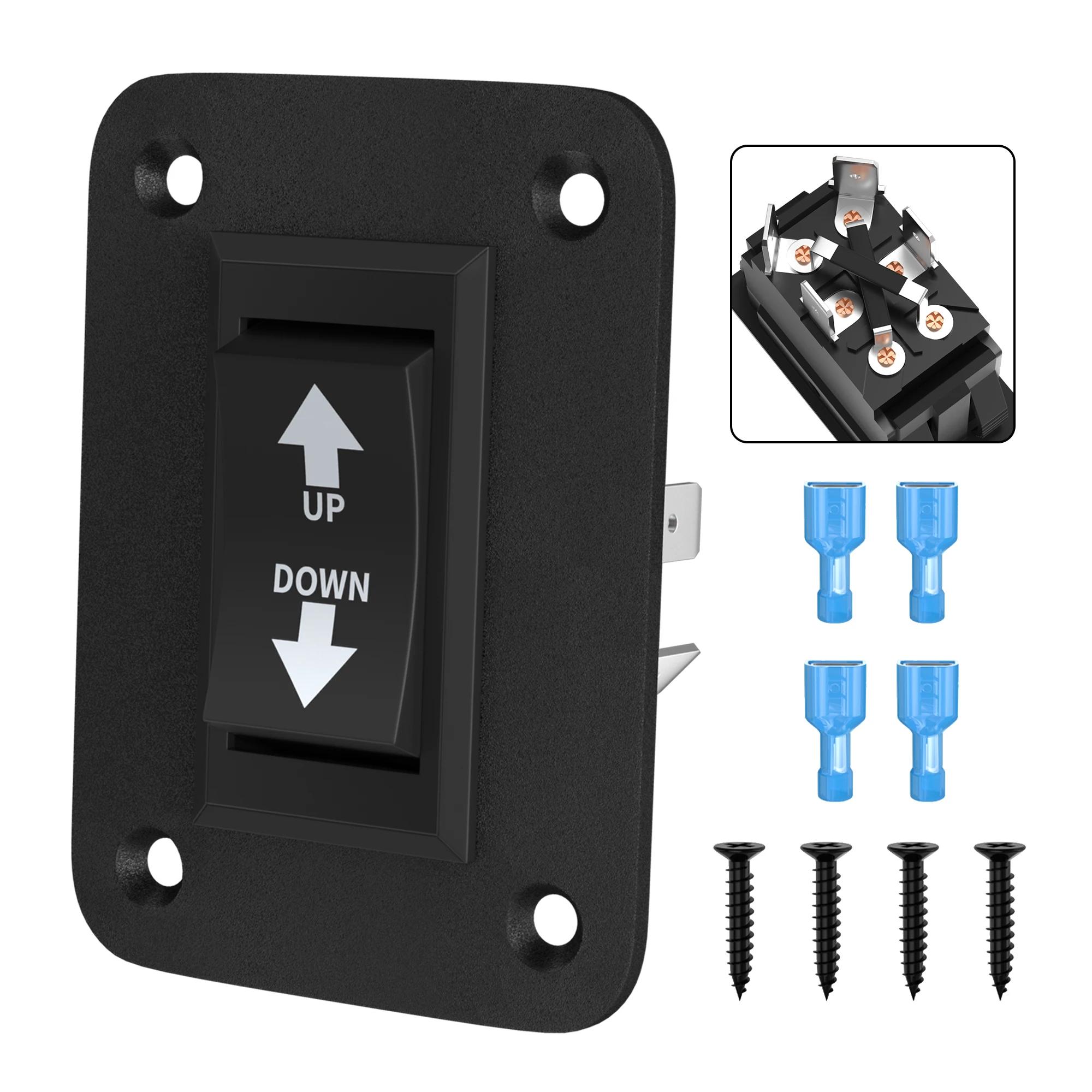 DaierTek interrupteur de polarité inverse momentané haut vers le bas 12V 30A DPDT interrupteur d'inv
