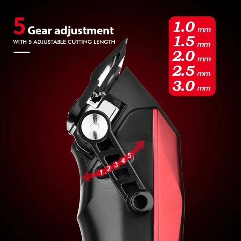 WMARK NG-125 tondeuse à cheveux professionnelle 7500 tr/min tondeuse à cheveux électrique, styliste 