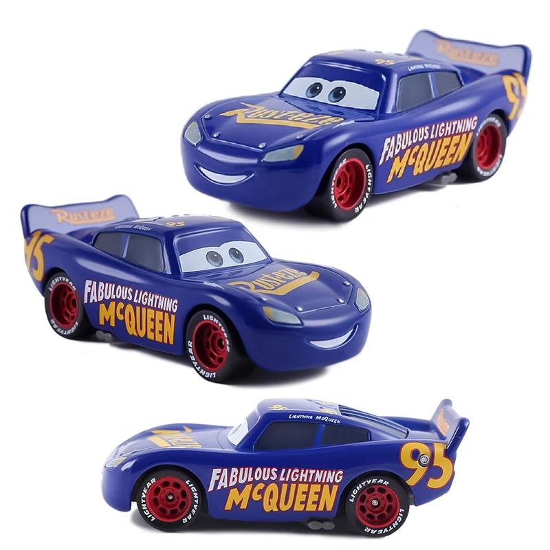 Disney Cars Pixar Cars 95-3ème génération bleu métal moulé sous pression jouet voiture 1:55 Lightnin