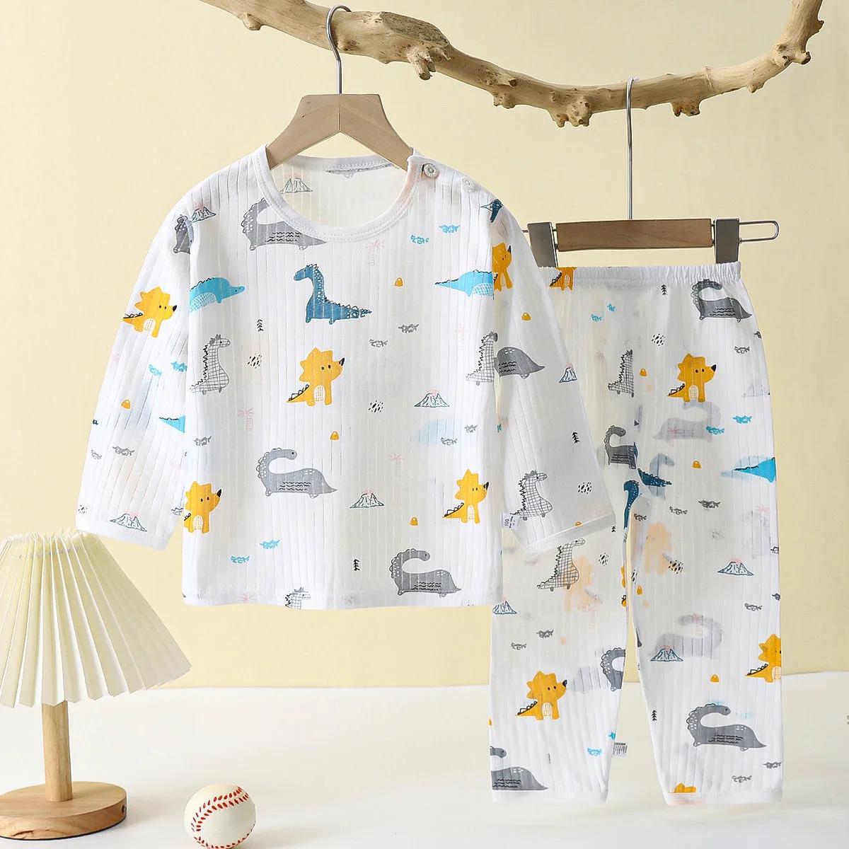 Ensemble pyjama en coton doux et respirant pour bébés enfants de 0 à 5 ans, ensemble de vêtements de