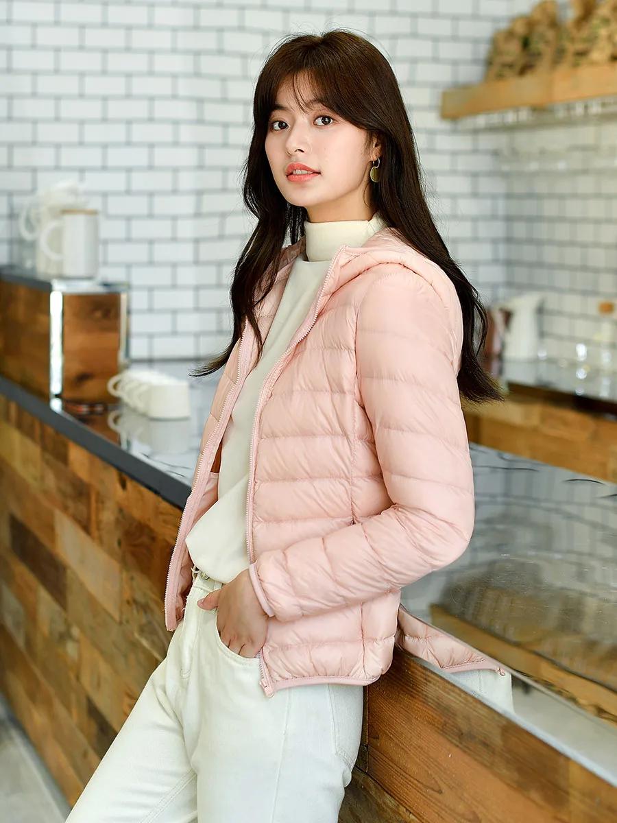 Veste bouffante Ultra légère pour femmes, 15 couleurs, nouvelle mode coréenne, manteau court à capuc