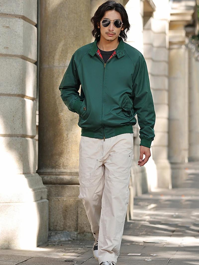 Veste coupe-vent à col montant pour homme, document solide, beau, qualité supérieure, décontracté, p