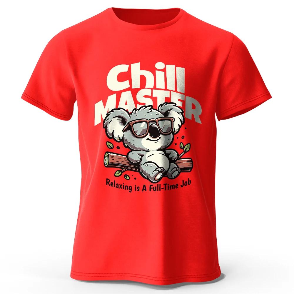 T-shirt animal fantaisiste peint à la main 100 % coton - Style dessin animé mignon, vêtements confor