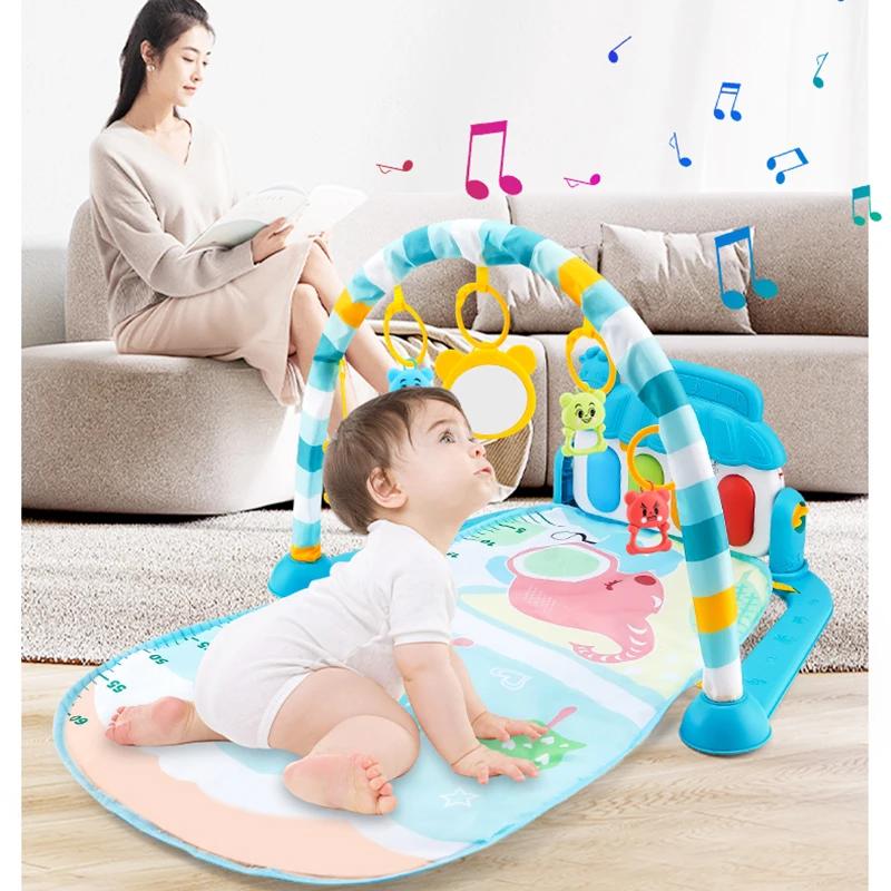 Tapis de jeu musical bébé gymnastique puzzle clavier piano ramper jouet cadeau nouveau-né