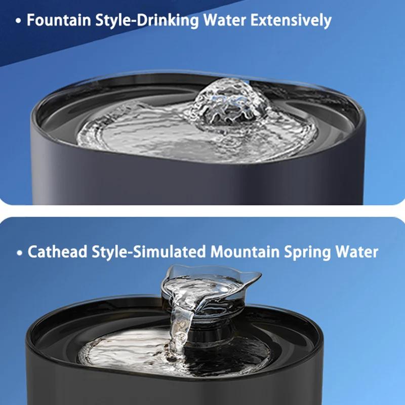 Fontaine d'eau pour chat, Recirculation automatique, distributeur d'eau pour chien et chat, pompe él