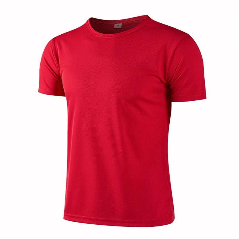 T-shirt à manches courtes à séchage rapide pour hommes et femmes, t-shirt à col rond pour la course 
