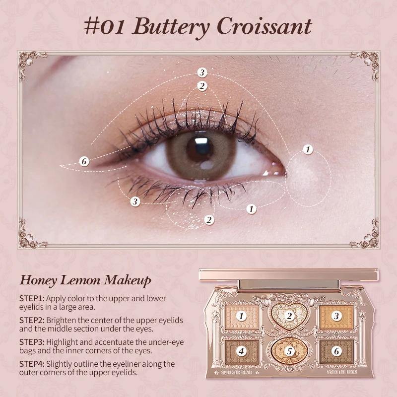 [NOUVEAU] Palette de maquillage 6 couleurs Flower Knows The Sweetie Bear Collection